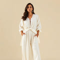 Reva Ivory Kaftan Co-ord