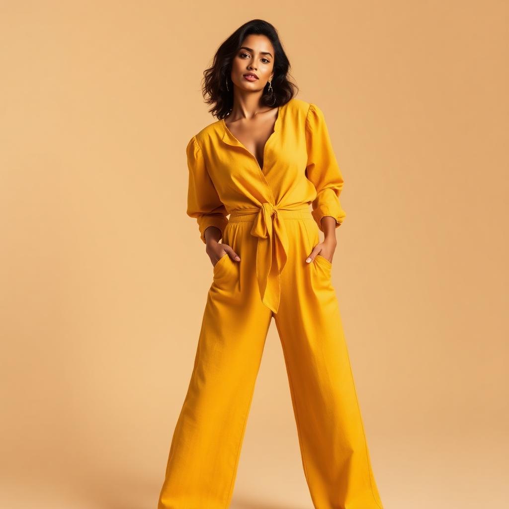 Sana Mustard Linen Set