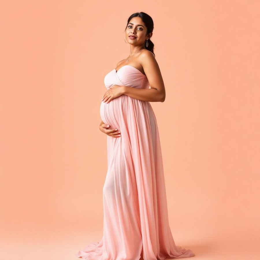 Aarohi Blush Maternity Gown